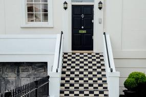 chess staircase in a building