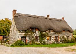 aged long two-storey village house