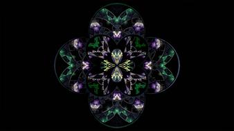 fractal art texture flowers drawing