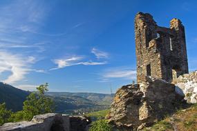 landscape of ancient Trabach Mosel in germany