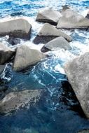 Stones Sea Water