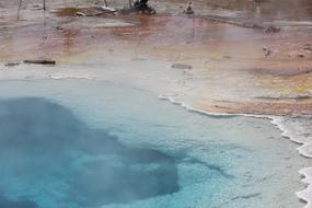 Spring Blue water Landscape