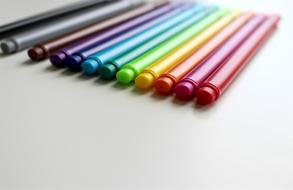 Pens Colour plastic