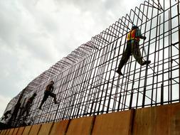 Workers on Concrete Construction