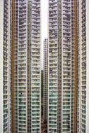 modern apartments as tall buildings