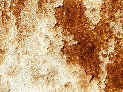 macro photo of rust on metal