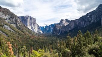 Clouds Forest Landscape Mountain