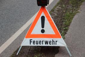 Warnschild Fire Signal