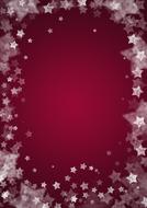 red background with Christmas starts