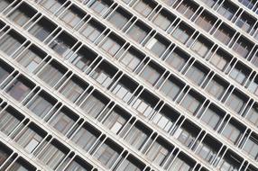 Shiny building with the windows in light