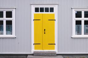 Color Corrogated Steel door