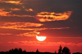 Pink Sunset Evening Nature