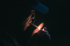 man Cigarette Dark