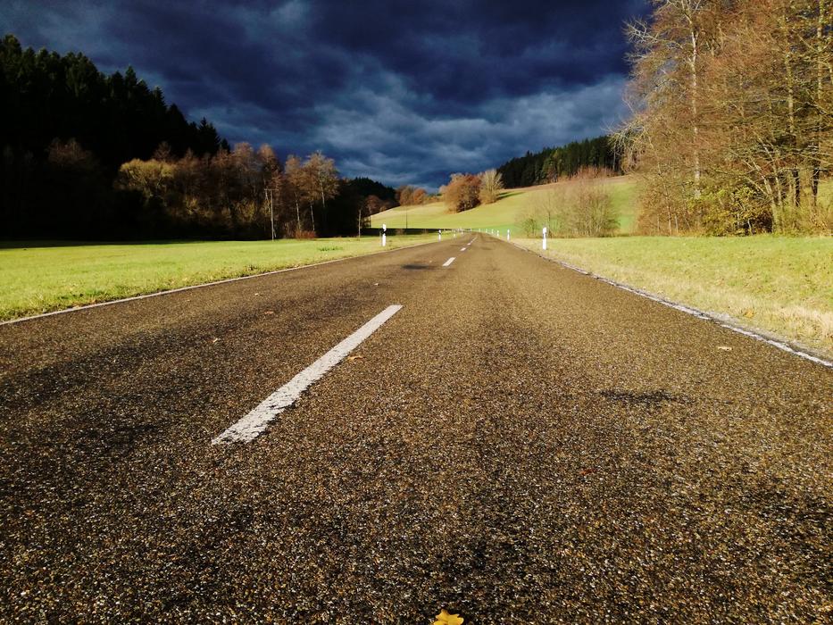 Road Clouds Nature