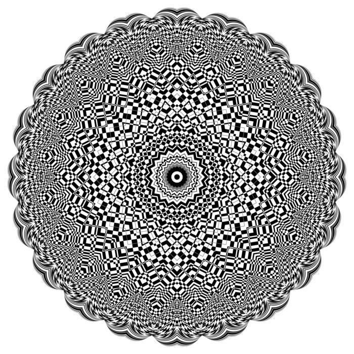 black geometric beautiful pattern