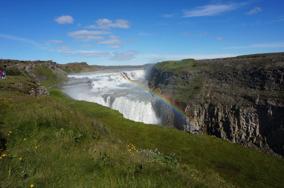 Iceland Gullfoss Island From