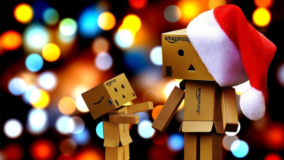 cardboard cute figures in a red hat