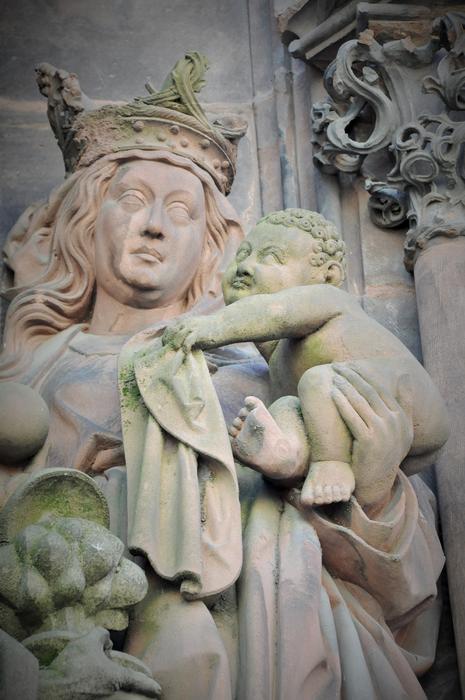 Virgin And Child Statue