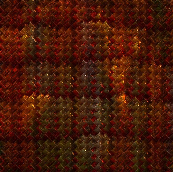 background red metallizer art glass drawing