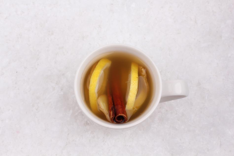 Tea with lemon in cup, Healthy Drink