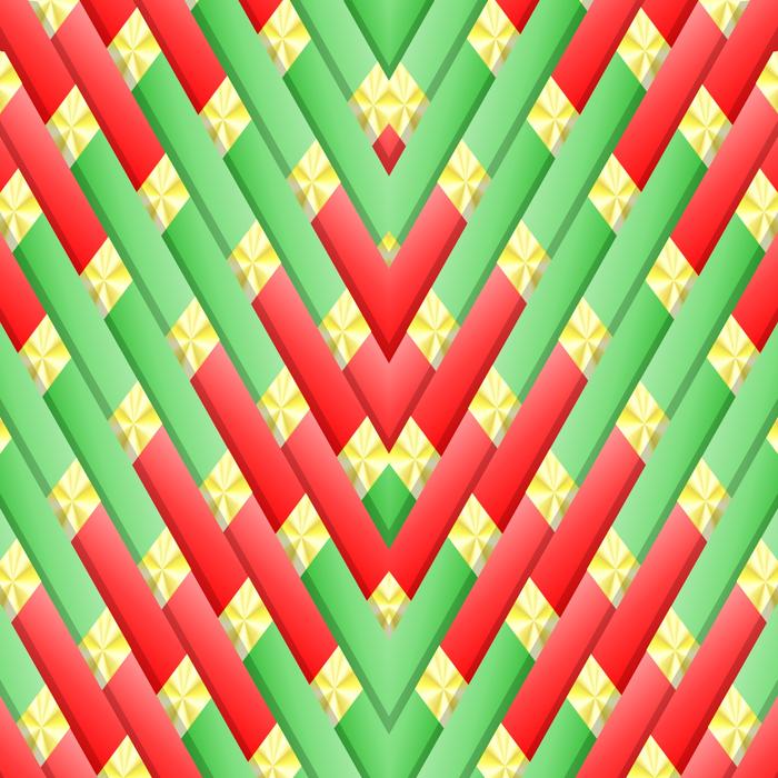 christmas geometric 3d design drawing
