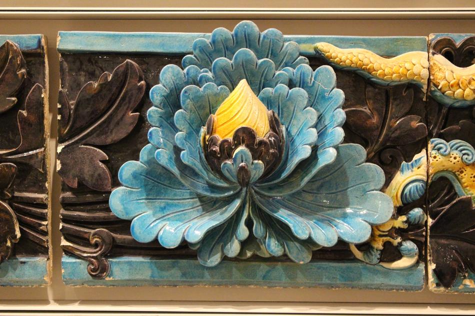 Blue Ceramic Flower