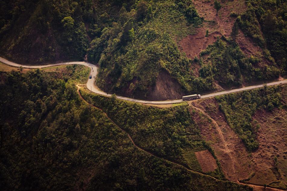 Road Truck Curve