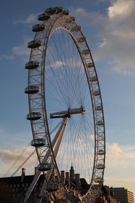 Beautiful landscape on the Ferris wheel
