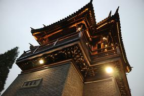 beautiful Wuzhen Turret At Dusk