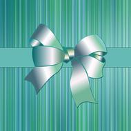 green ribbon as background