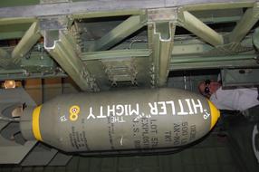 a big bomb that says