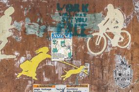 Background Grunge Street Art wall