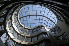 modern building with glass roof