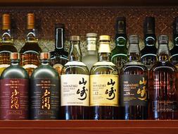 bottles at the liquor bar