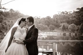 a gorgeous wedding by the river