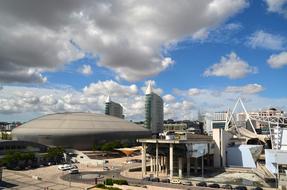 cityscape of MEO Arena in Lisbon, Portugal