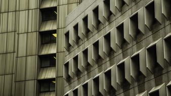 facade of a modern building with windows