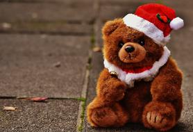 Christmas Greeting teddy toy
