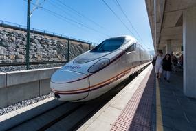 High Speed Train on Railway