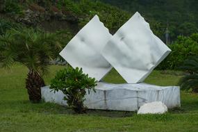 Marble sculpture of human bodies in Taiwan