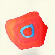 art design background red drawing