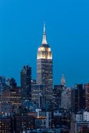 Empire State Building at evening, usa, manhattan, nyc