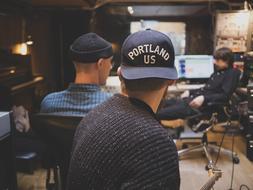 young boys, Musicians in Recording studio