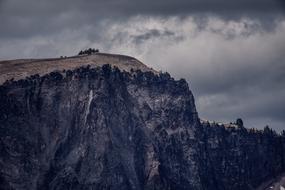 Cliff Clouds Landscape