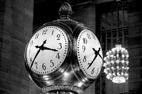 Clock Grand Central Station Monochrome photo