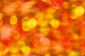 red yellow bokeh as background