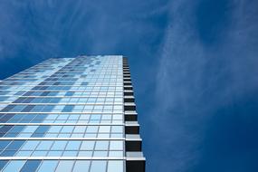 facade of high-rise Building with Balconies at sky