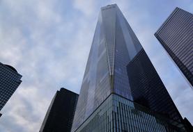 glass skyscraper in New York, USA
