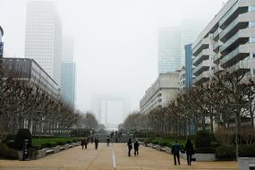 photo of buildings in the business district of La Defense in Paris