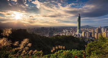 cityscape in Taipei, Taiwan